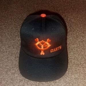 Yomiuri Giants Japan Baseball Vintage Hat Strap Back Black Cap Adjustable